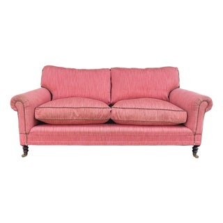 George Smith Full Scroll Arm Sofa For Sale