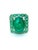 Bochic "Capri" Vintage Natural Emerald Ring Set in 18K White Gold & Silver For Sale - Image 10 of 18