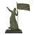 Late 19th-Century “Goddess of Liberty” Copper Weathervane on Stand For Sale