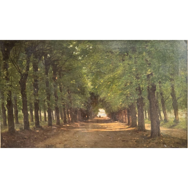 Unknown, Bridleway, 1880, Oil on Canvas For Sale - Image 6 of 9