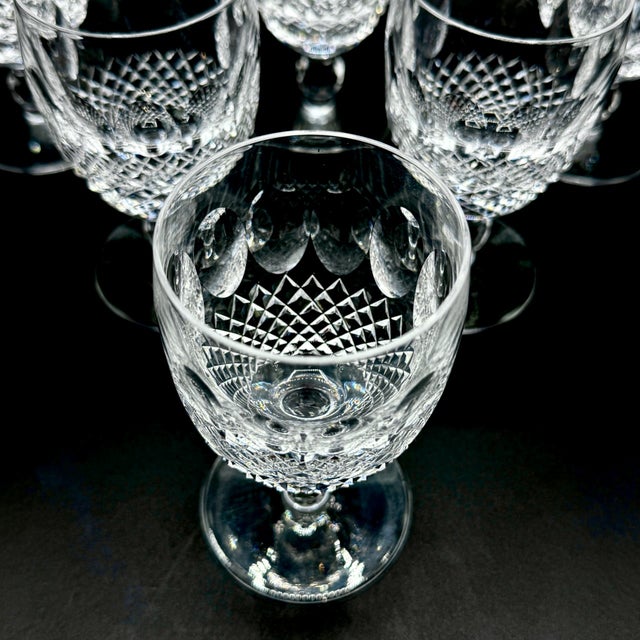 Glass Waterford Crystal Colleen Short Stemmed Wine Glass Goblets, 1960s, Set of 6 For Sale - Image 7 of 13