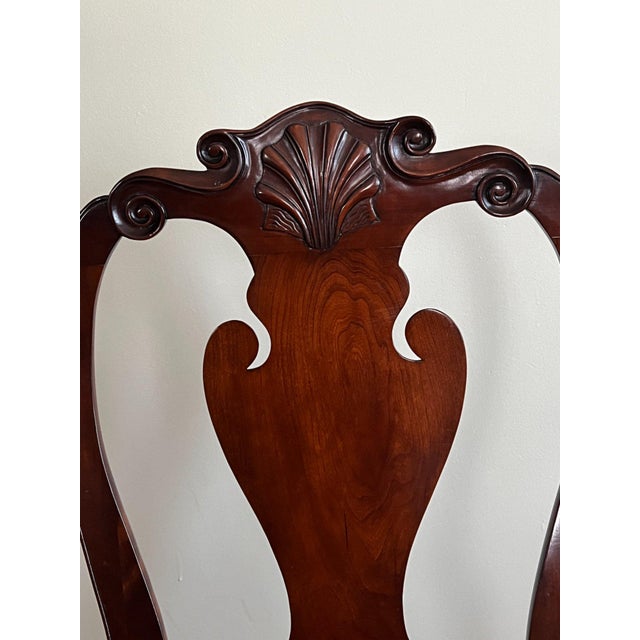 1980s Complete 11-Piece Chippendale Mahogany Dining Suite For Sale - Image 9 of 13