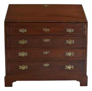 20th Century Mahogany Slant Front Secretary Desk