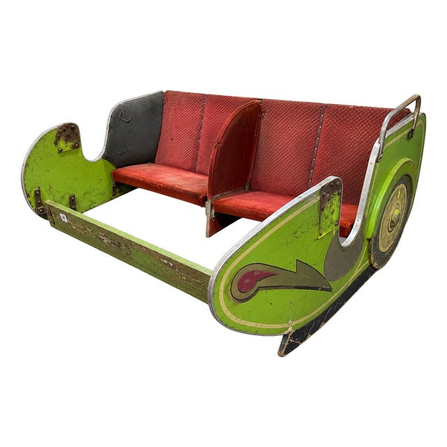 Vintage Fairground Sidecar Bench, 1920s For Sale
