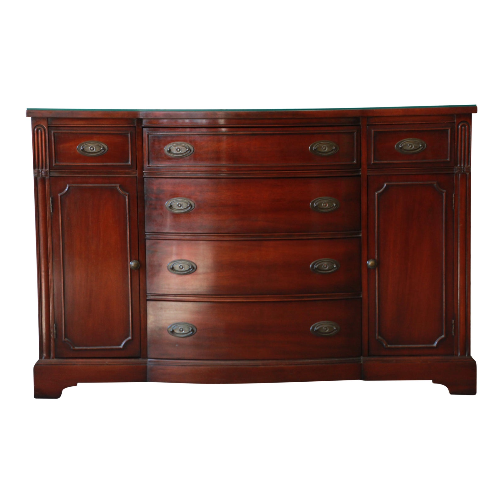 Bernhardt Mahogany Serpentine Sideboard Buffet Chairish