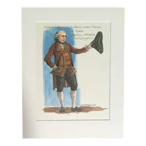 Vintage Stratford Festival Design Folio, "The Rivals" Costume Print