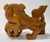 Late 20th Century Vintage Hand-Carved Wood Foo Dog Figure For Sale - Image 5 of 7