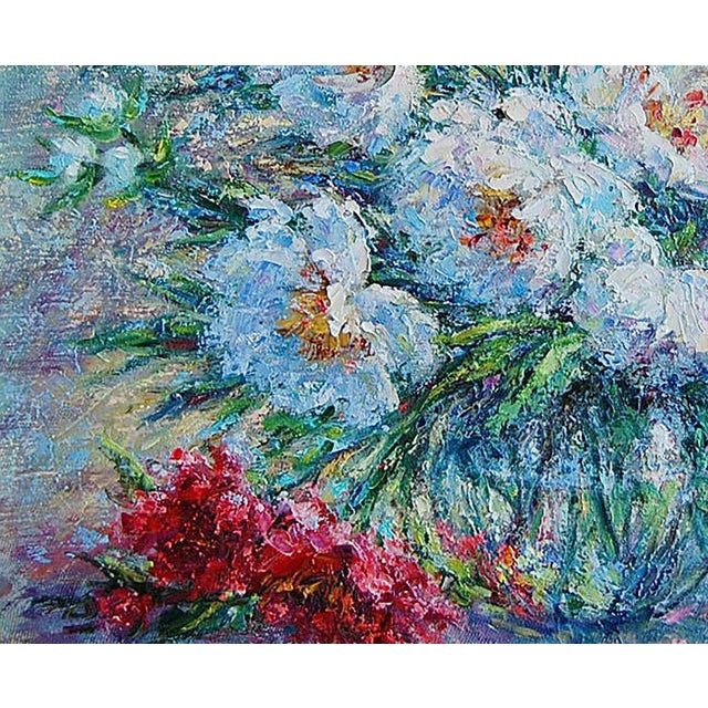 Realism Oil Painting Dmitry's Peonies Kotmin Olga For Sale - Image 3 of 6