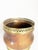 Brown Vintage Brass and Metal Planter, France, 1970s For Sale - Image 8 of 11