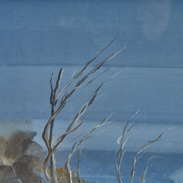 A. Farinella, Beach Pomposa Exhibition, 1970s, Oil on Canvas For Sale - Image 4 of 7