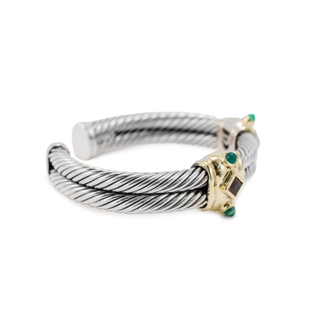 Brand: David Yurman Gender: Ladies Metal Type: 14K Yellow Gold & Silver Length: 6.50 inches Width: 10.00 mm Weight: 54.91...