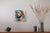 Early 21st Century Halo of Comfort by Jon Wassom | Mixed media on canvas portrait of a man with a serene expression For Sale - Image 5 of 5