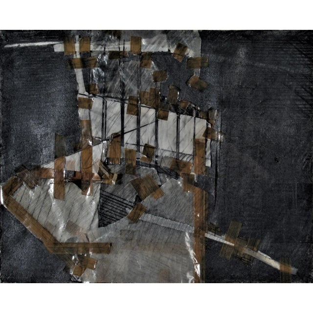 This artwork "Untitled" 1980 is a mixed media, drawing and collage on paper by noted artist Daniel Wiener, born 1954. It...