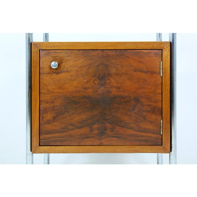 Original Bauhaus-style bedside cabinet by Slezak, model N1. The piece is in very good original condition, featuring a...