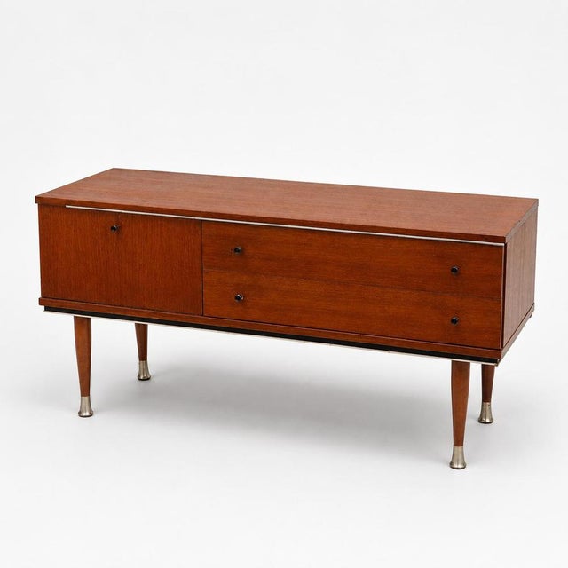Vintage Low Teak Sideboard, 1960s For Sale - Image 3 of 9
