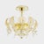 Murano Crystal Gold Ceiling Lamp by AZ Home For Sale - Image 4 of 4