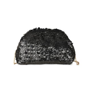 Rafe Black Sequin Aya Frame Clutch For Sale