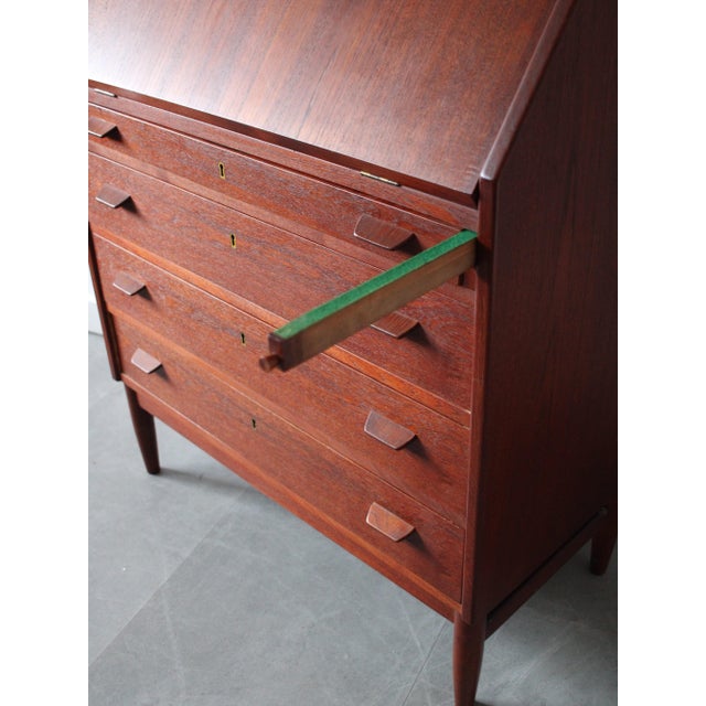 Vintage Danish Secretary in Teak, 1960s For Sale - Image 12 of 13
