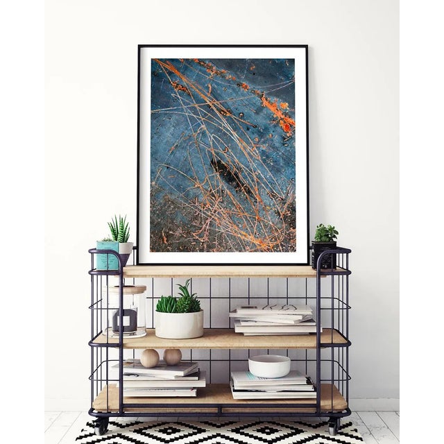 Paper Contemporary Industrial Art Prints, Pair of Abstract Fine Art Photography Prints, Set of Two 30 X 45" Rust Artworks For Sale - Image 7 of 9