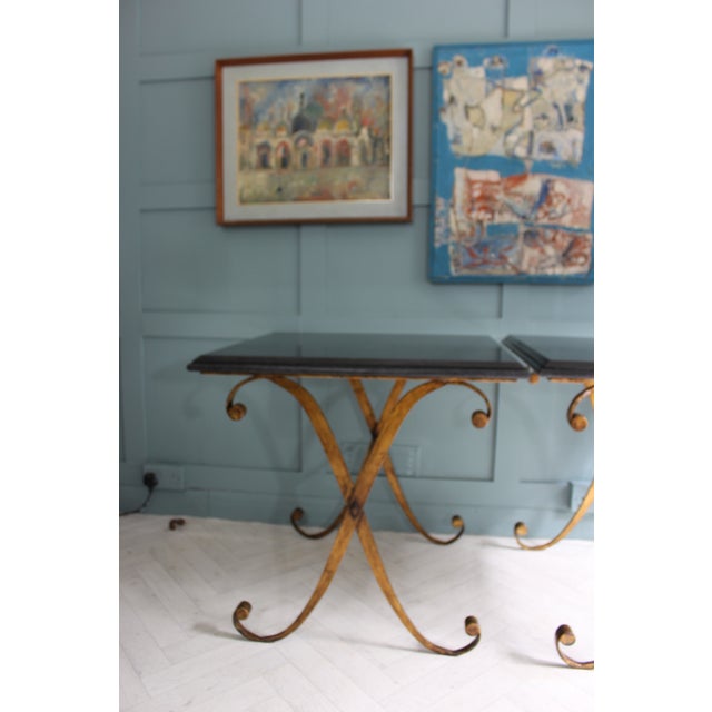 Granite Gilt and Metal Side Tables by John Richard, 1982, Set of 2 For Sale - Image 9 of 18