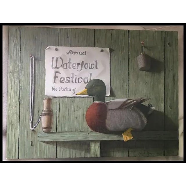 A very nice vintage Oil Painting depicting a Sporting motif. The Painting is done on canvas and is signed and dated "...