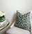Modern Rosemary Green Leopard 20x20 Velvet Throw Pillow With Feather Down Insert For Sale - Image 3 of 6