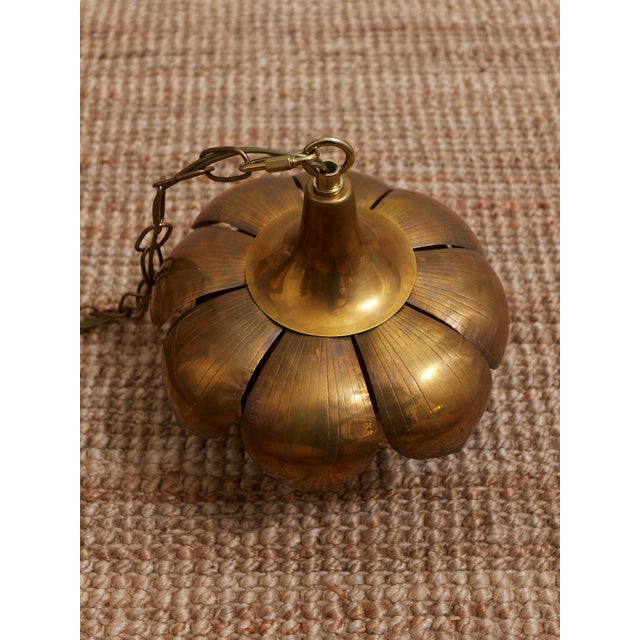 Mid 20th Century Attributed to Feldman Lotus Pendant Lamp For Sale - Image 10 of 18