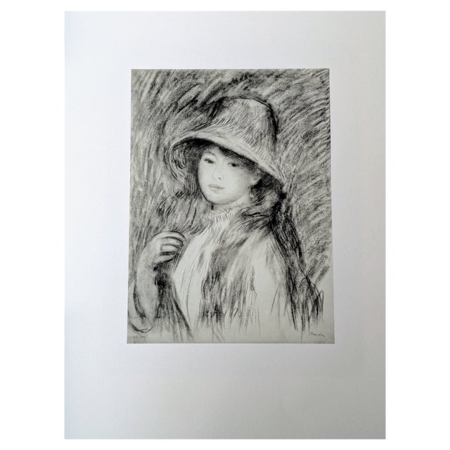 Pierre-Auguste Renoir, Portrait of a Young Girl with Hat, Lithograph For Sale