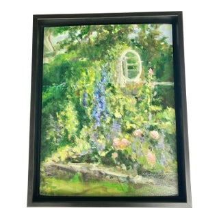 Nantucket Garden Painting - Framed For Sale