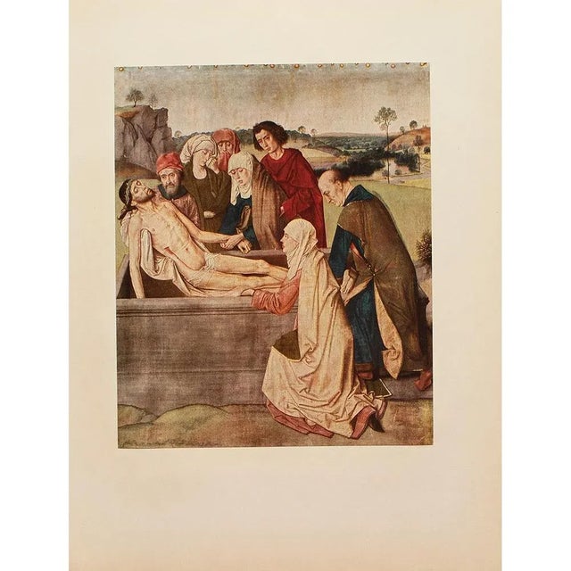 1956 After Dieric Bouts "The Entombment", Vintage Full-Color Print For Sale In Dallas - Image 6 of 8