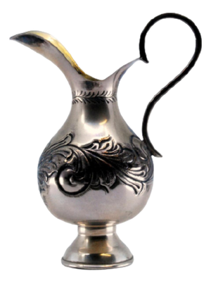 Silver Water Jug with Engraving