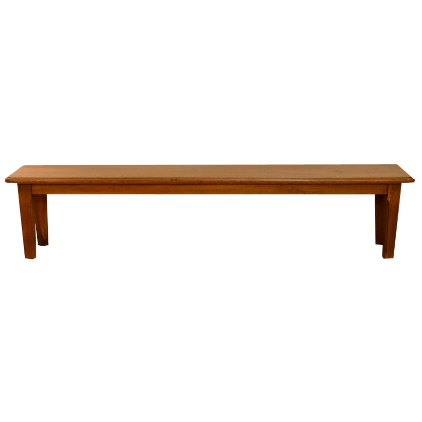 Straight Bench in Oak, 1940 | Chairish