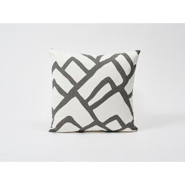 2010s Schumacher Double-Sided Pillow in Zimba Print For Sale - Image 5 of 7