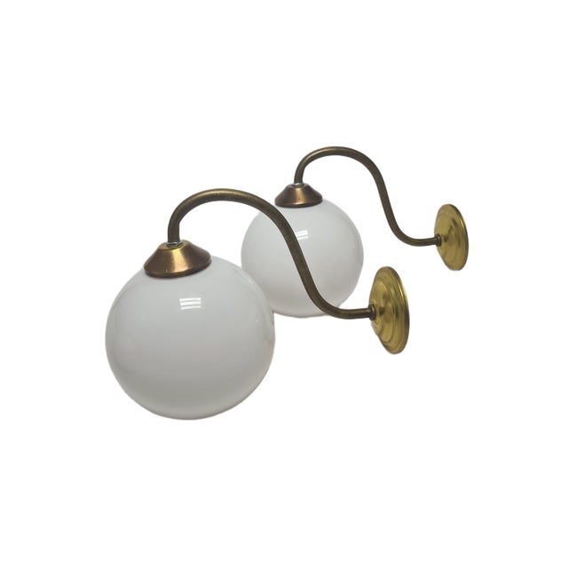 1950s Vintage Art Deco Wall Lamps, Poland, 1950s, Set of 2 For Sale - Image 5 of 6