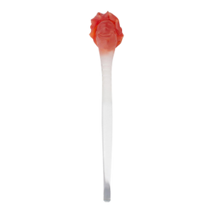 1995 Art Glass Head Scepter Sculpture by Stephen Fellerman
