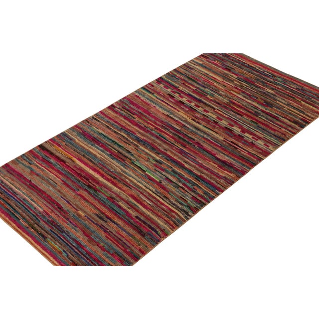 This contemporary 4x8 rug is the newest entry to Rug & Kilim's new Moroccan Collection—a bold take on the iconic style....