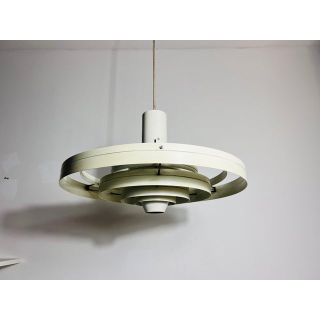 White „Fibonacci“ Pendant Lamp by Fog & Morup, 1960s, Denmark For Sale - Image 6 of 12