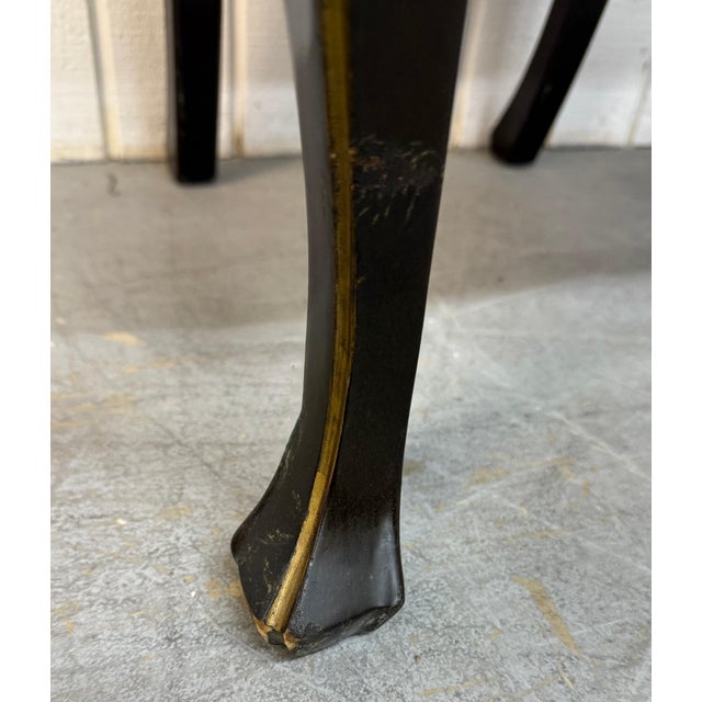 Antique Chinoiserie Paint Decorated Dining Chairs - Set of 6 For Sale - Image 12 of 12