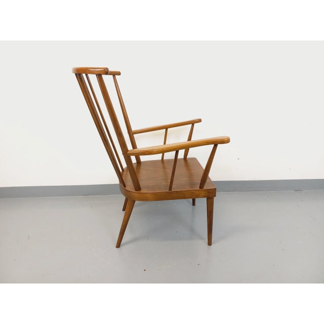 1960s Vintage Eventail Armchair in Wood from Baumann, 1960s For Sale - Image 5 of 18