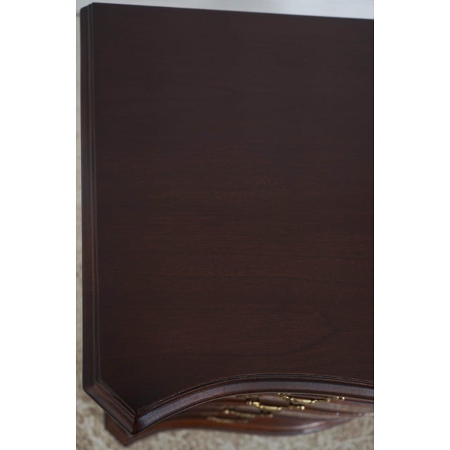 Hickory Mahogany Inlaid Serpentine Curved Front Chest For Sale - Image 15 of 18