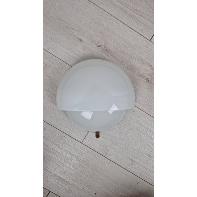 Small Mania Wall Lamp in Glass by Vico Magistretti for Artemide, 1960s, in Very Good conditions. Designed 1960 to 1969 I...