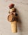 Folk Art 1950s Anri Hand Carved Wine Bottle Cork Stopper Italy For Sale - Image 3 of 9