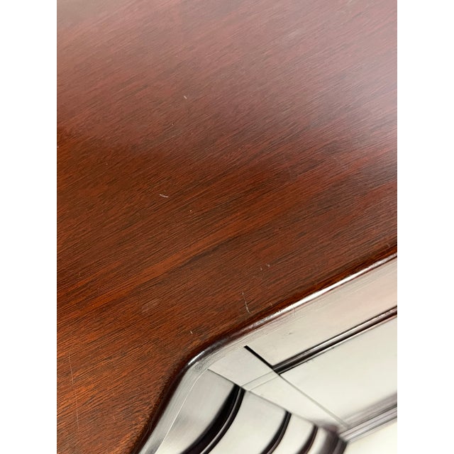 Vintage Georgetown Galleries Attributed Mahogany Bowfront Buffet For Sale - Image 13 of 18