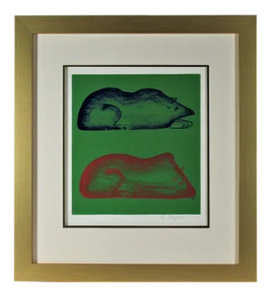 Beniamino Bufano, Sleeping Wolves, 1970