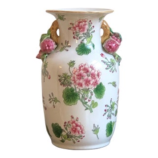 Large Vintage Andrea by Sadek Chinese Porcelain Vase For Sale