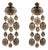 Marysol Statement Earrings in Amethyst, Pierced, Pair For Sale
