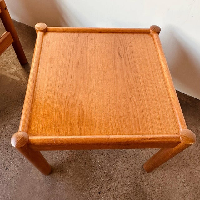Mid-Century Modern Danish Teak Accent or Coffee Table For Sale - Image 3 of 7
