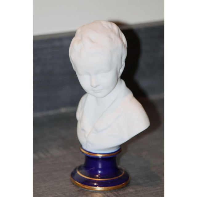 French 1900s Gorgeous Camille Tharaud (1878-1956) Limoges Bisque Bust of Alexandre Brongniart For Sale - Image 3 of 7