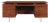 Mid-Century Modern Walnut Executive Desk Styled After Florence Knoll, 1960s For Sale