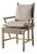 Rustic European Rush Seat Armchair For Sale
